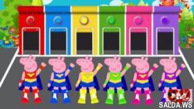 Свинка Пеппа на русском смотреть новые серии 2017 Учим цвета Peppa Pig Russian 2017