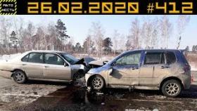 Новые записи АВАРИЙ и ДТП с АВТО видеорегистратора #412 Февраль 26.02.2020