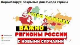 Названы регионы России с новыми случаями коронавируса