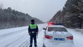 Госавтоинспекция усиливает патрулирование трасс в морозный период с привлечением общественности