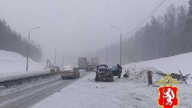 Госавтоинспекция информирует о временных затруднениях движения на трассе Пермь-Екатеринбург в связи с ДТП на двух участках